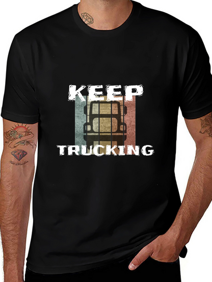 Keep Trucking Retro Graphic Tee