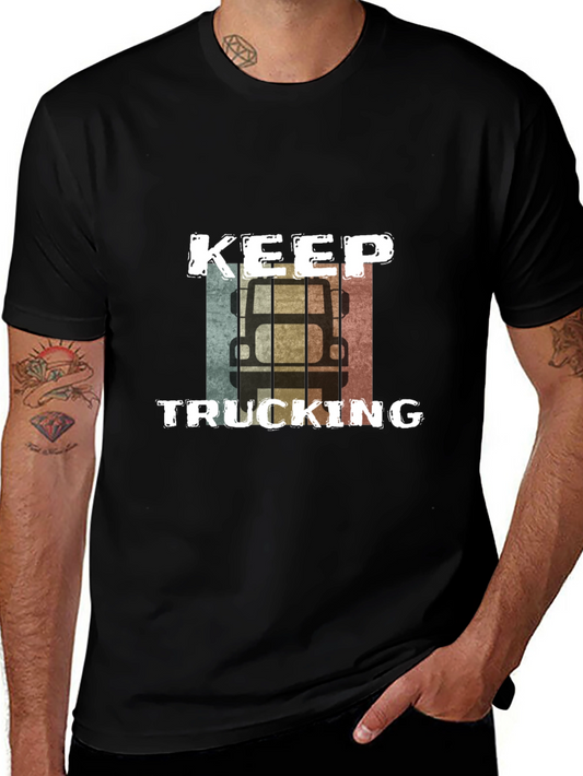 Keep Trucking Retro Graphic Tee