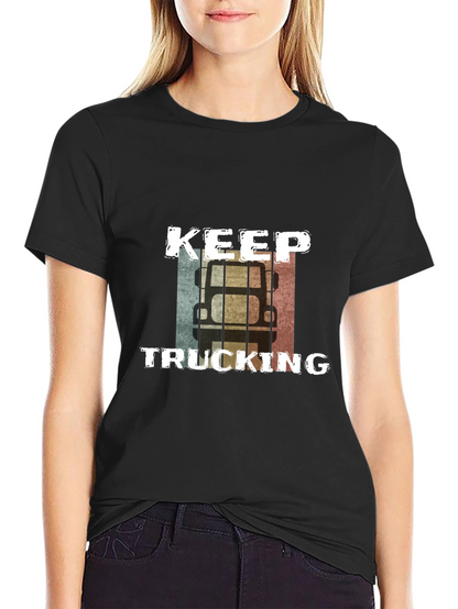 Keep Trucking Retro Graphic Tee