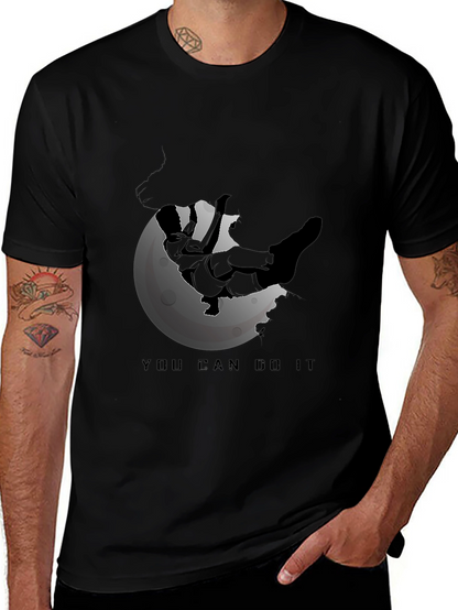 Motivational Climber T-Shirt - You Can Do It!