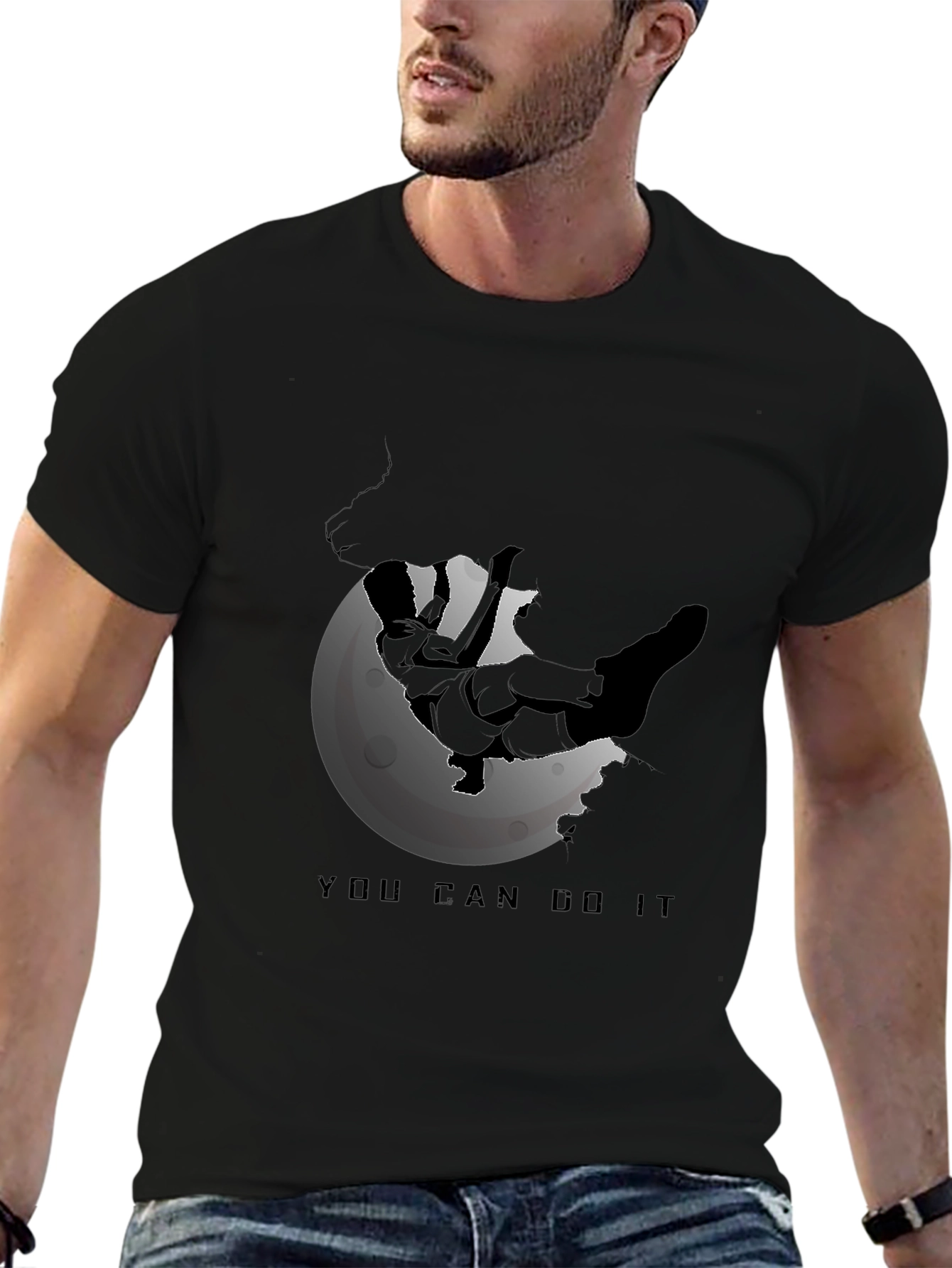 Motivational Climber T-Shirt - You Can Do It!