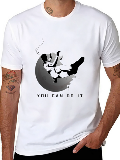 Motivational Climber T-Shirt - You Can Do It!
