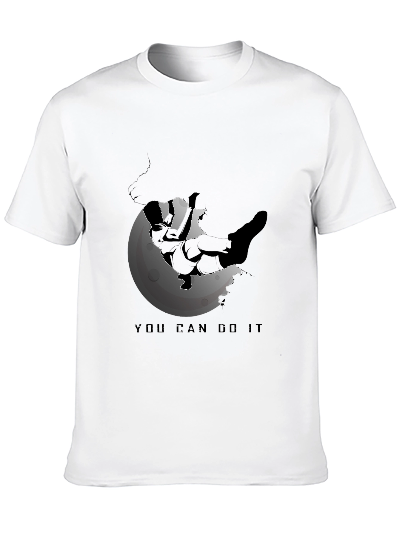 Motivational Climber T-Shirt - You Can Do It!