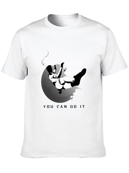 Motivational Climber T-Shirt - You Can Do It!