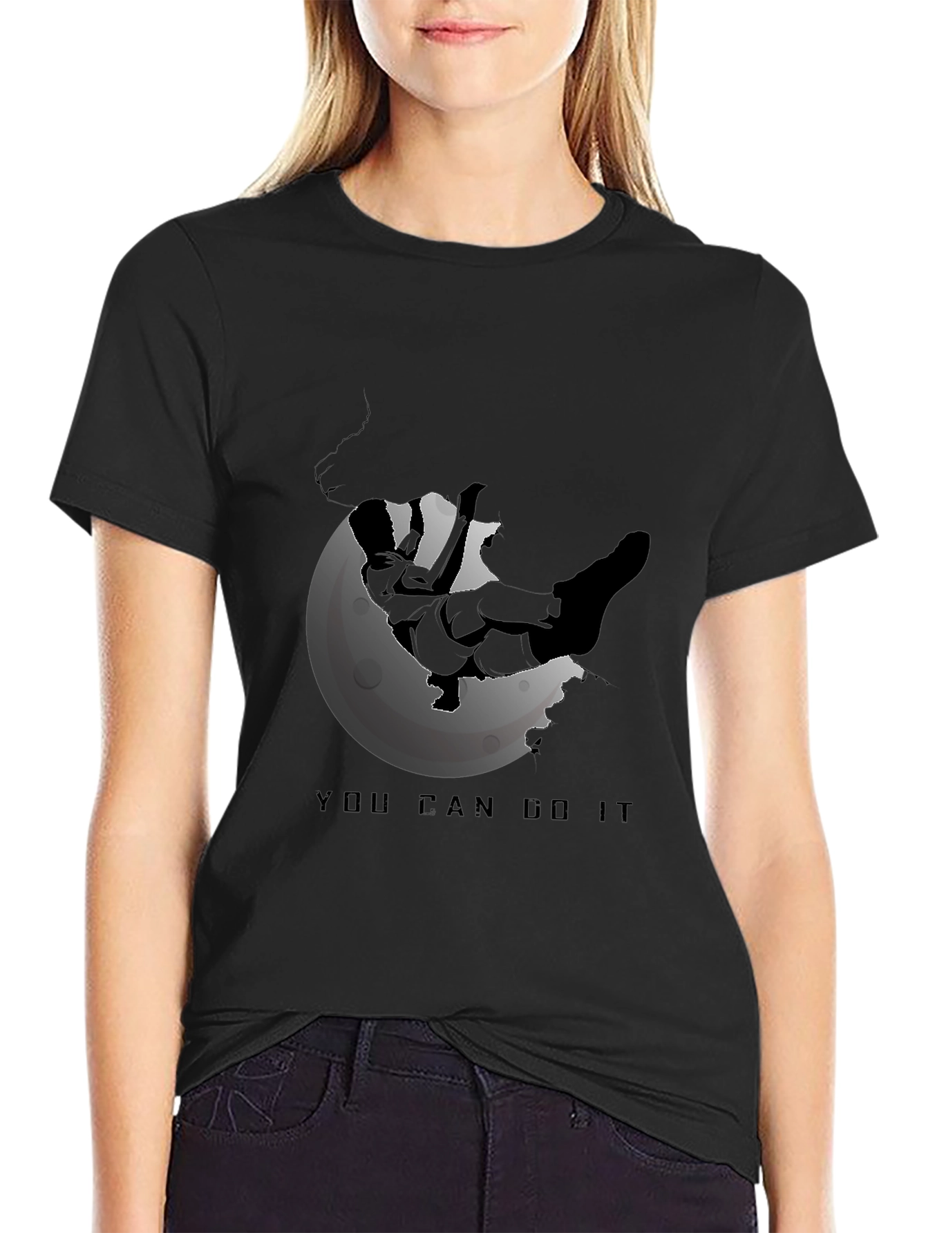 Motivational Climber T-Shirt - You Can Do It!