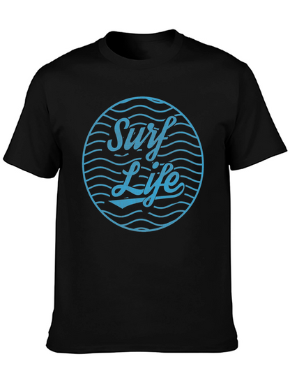 Surf Life Graphic Tee - Relaxed Fit Cotton T-Shirt