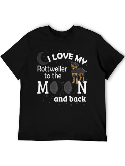 I Love My Rottweiler to the Moon T-Shirt
