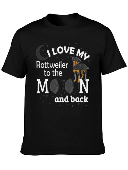 I Love My Rottweiler to the Moon T-Shirt