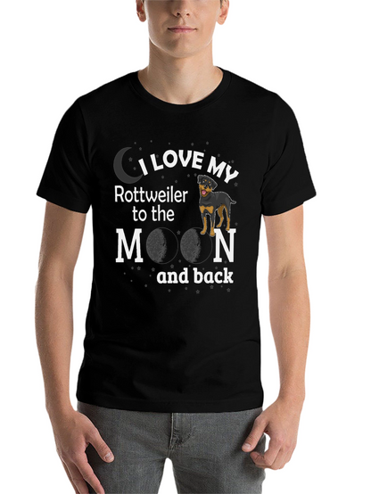 I Love My Rottweiler to the Moon T-Shirt