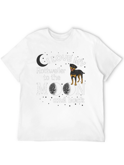 I Love My Rottweiler to the Moon T-Shirt