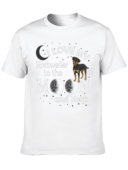 I Love My Rottweiler to the Moon T-Shirt