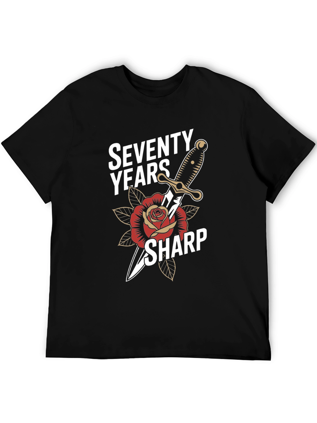 Seventy Years Sharp Graphic T-Shirt