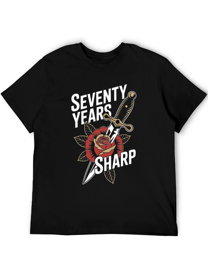 Seventy Years Sharp Graphic T-Shirt