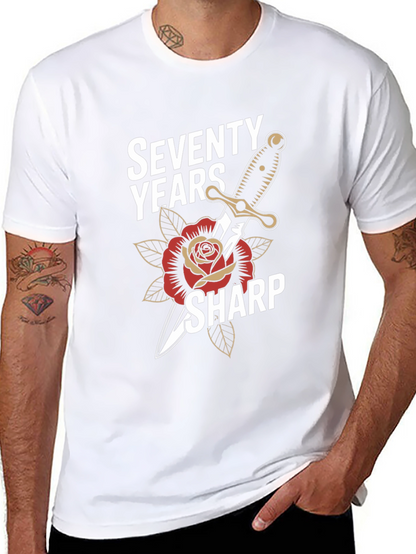 Seventy Years Sharp Graphic T-Shirt