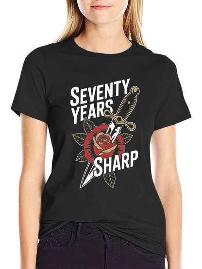 Seventy Years Sharp Graphic T-Shirt