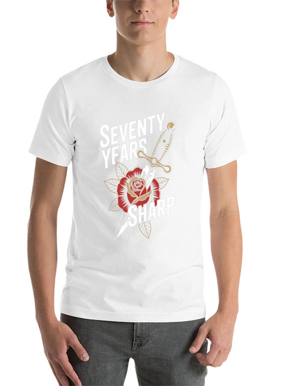 Seventy Years Sharp Graphic T-Shirt