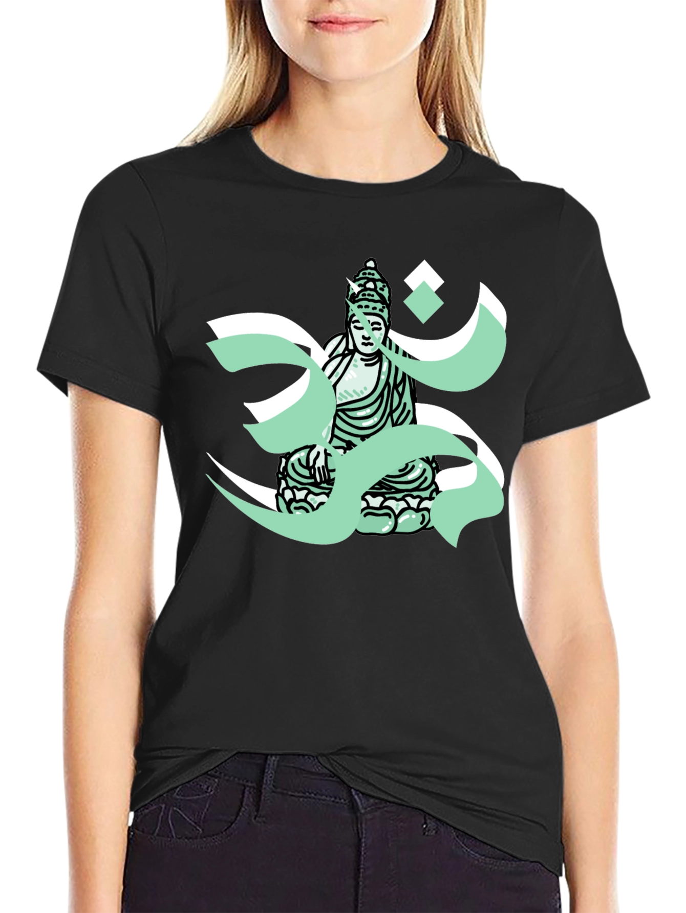 Buddha Om T-Shirt - Meditative Graphic Tee