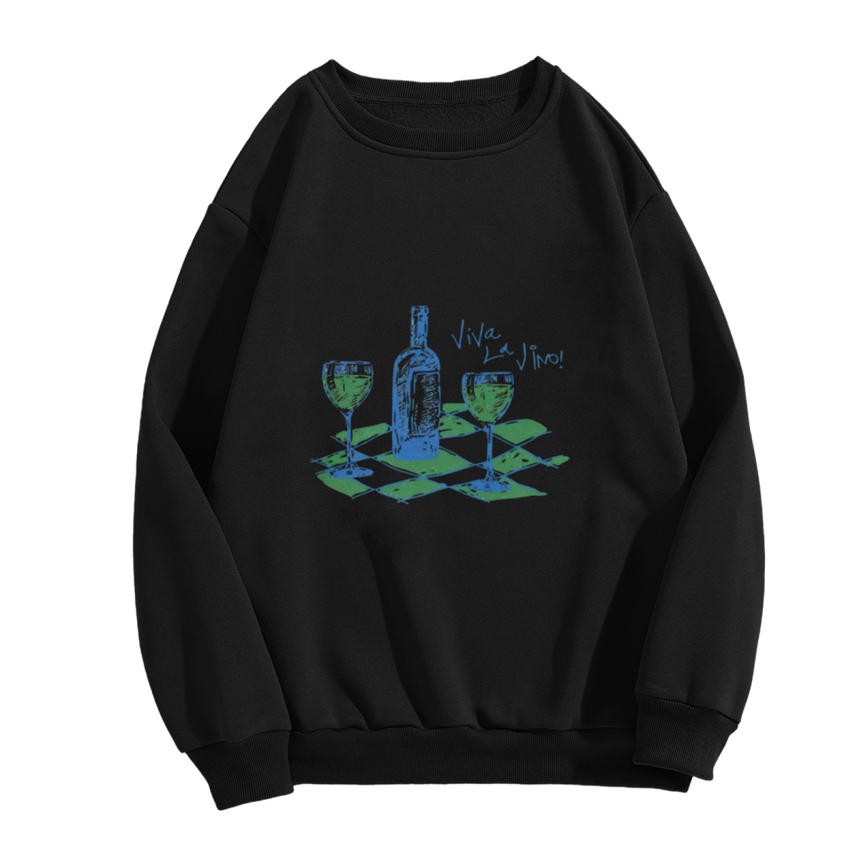 Arirang 2.0 Cute Cartoon Character Collage Crewneck Sweatshirt