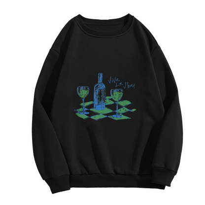 Arirang 2.0 Cute Cartoon Character Collage Crewneck Sweatshirt