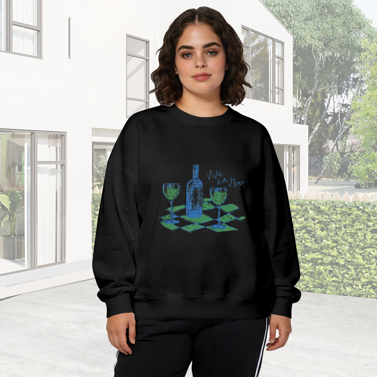 Arirang 2.0 Cute Cartoon Character Collage Crewneck Sweatshirt