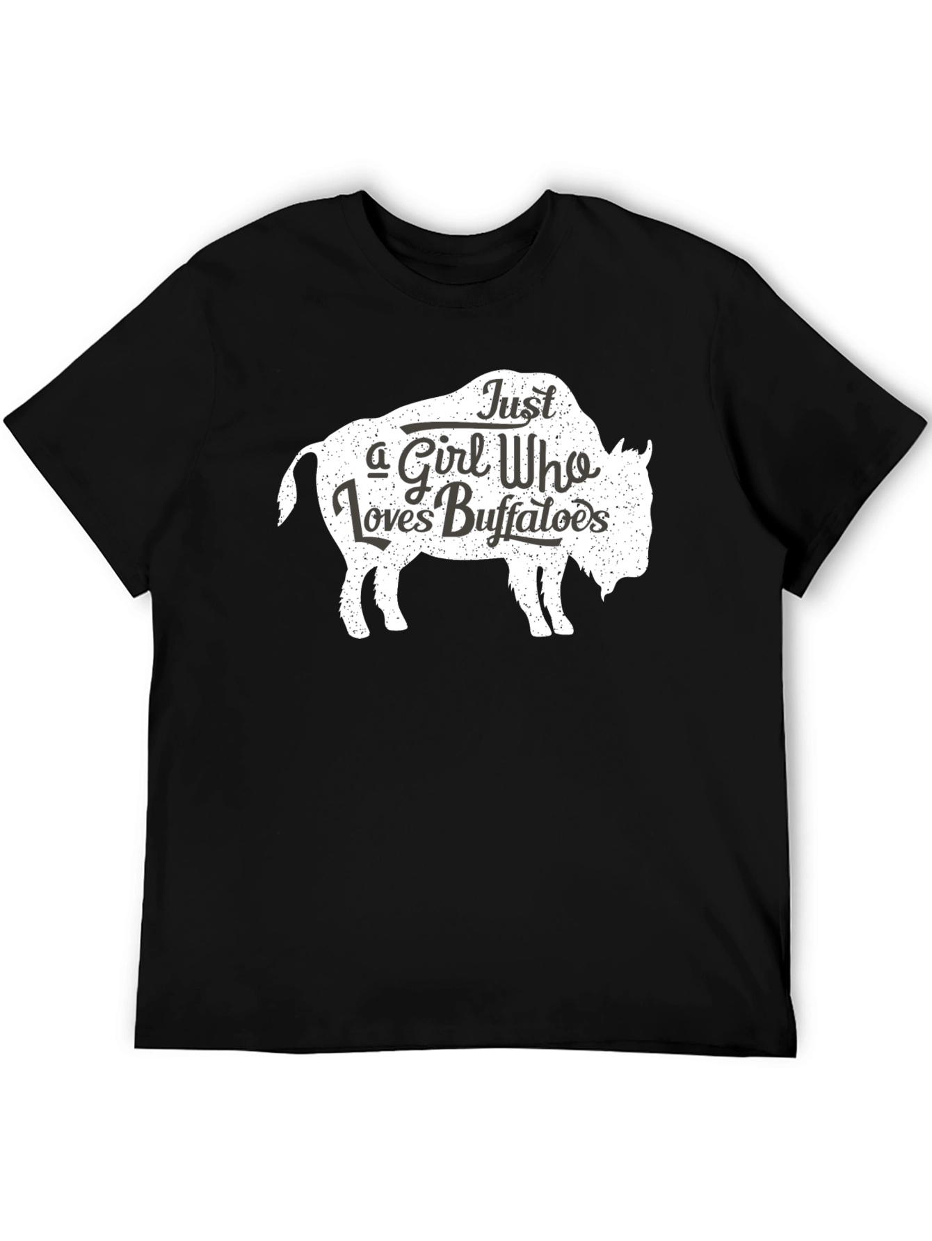 Just a Girl Who Loves Buffaloes T-Shirt