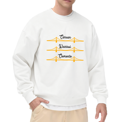 Carson Warhal Clemente Golden Gate Bridge Art Crewneck Sweatshirt