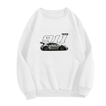 Porsche 911 GT3 Sport Car Graphic Crewneck Sweatshirt