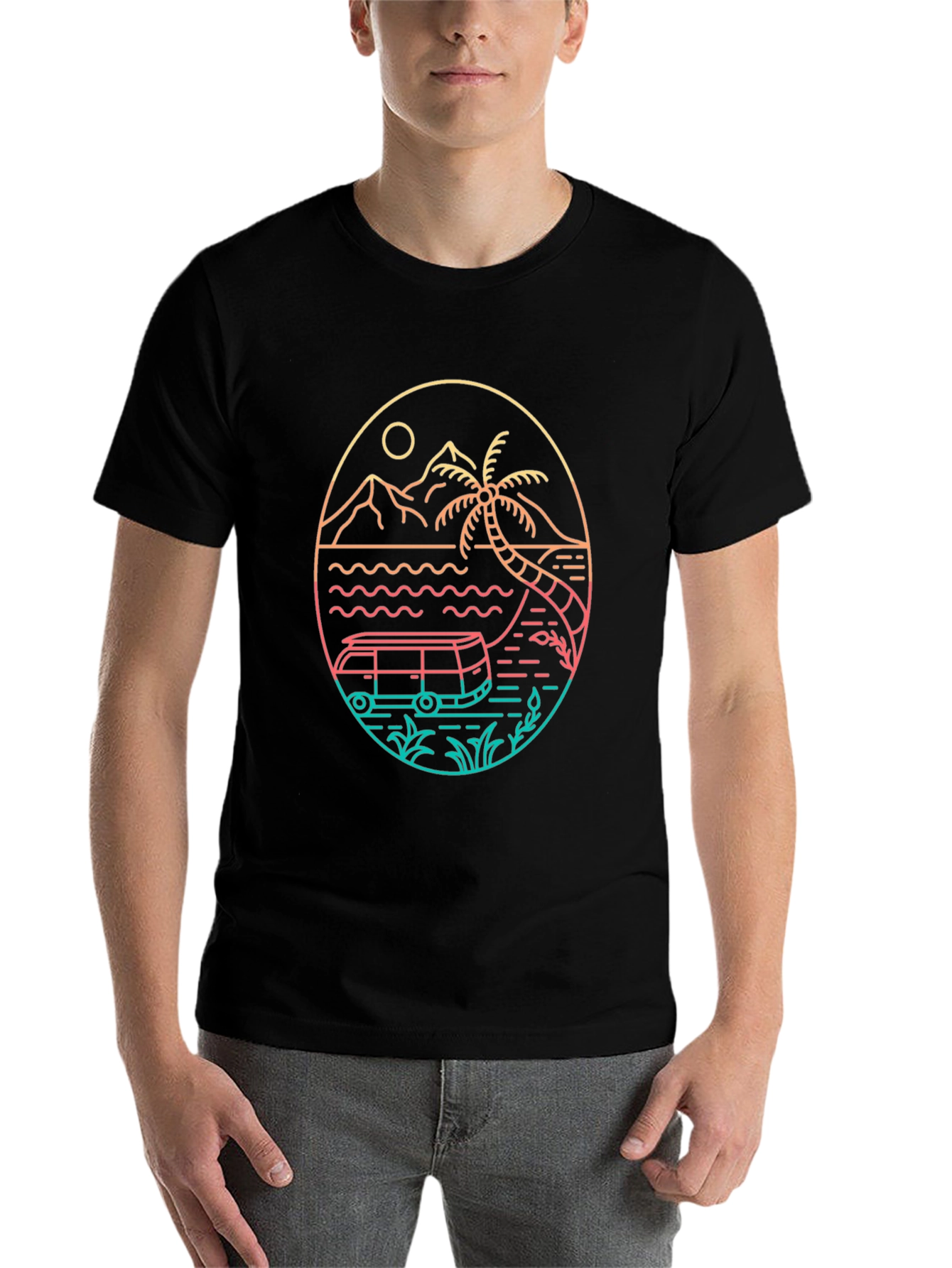 Retro Beach Van T-Shirt