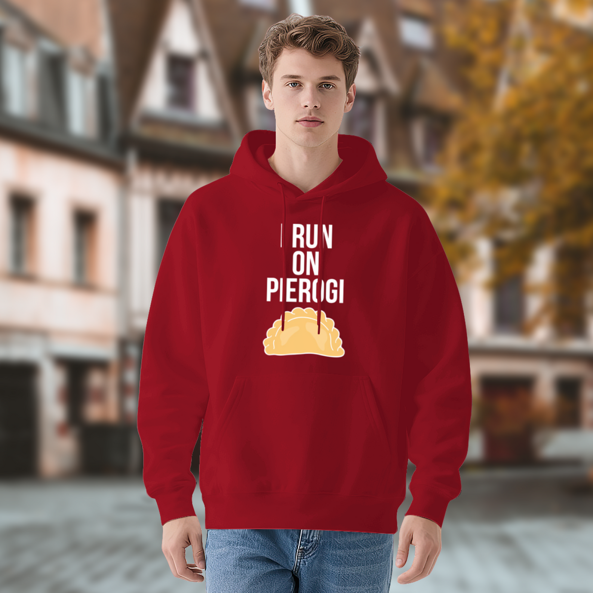 I Run On Pierogi Food Lover Hoodie, Cozy Foodie Daily Top