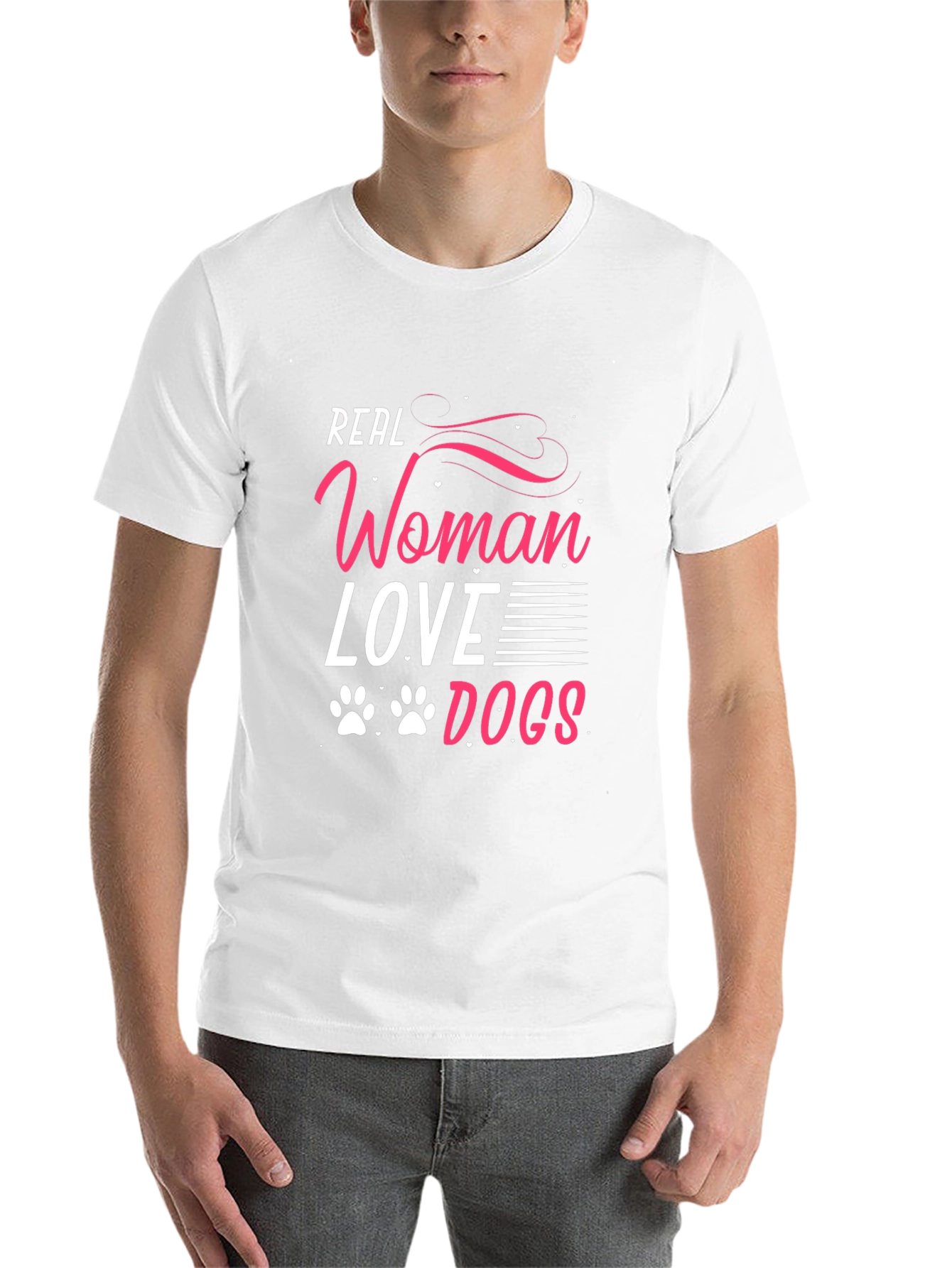 Real Women Love Dogs Graphic Tee - Black