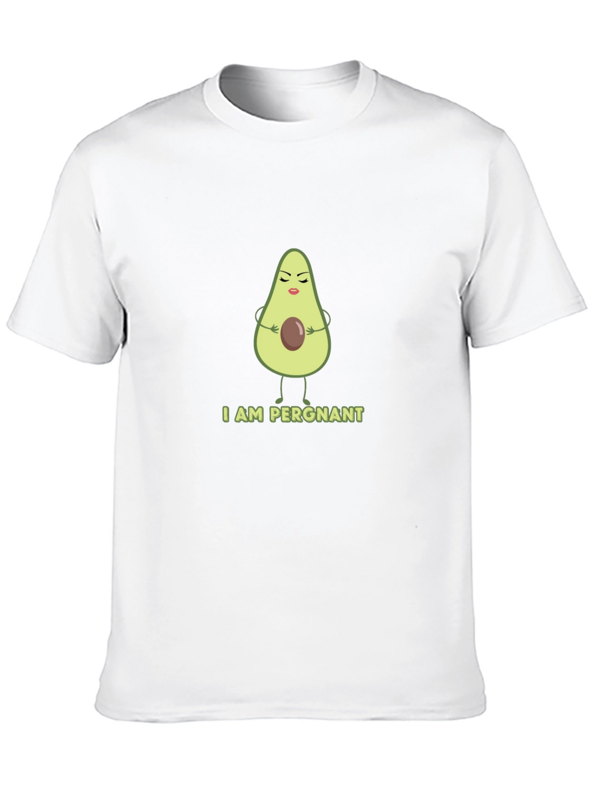 Funny Avocado Pregnancy T-Shirt - I AM PERGNANT Tee