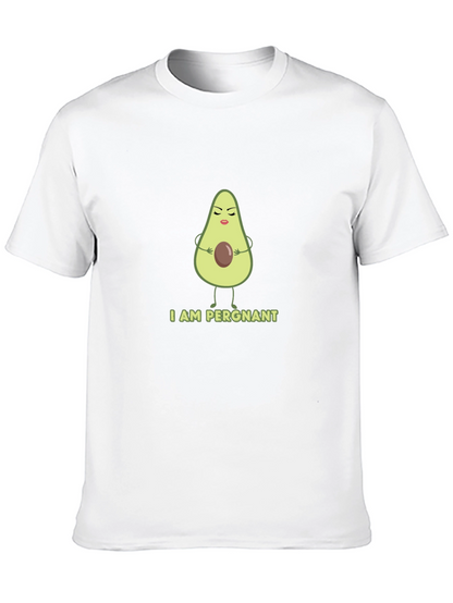 Funny Avocado Pregnancy T-Shirt - I AM PERGNANT Tee