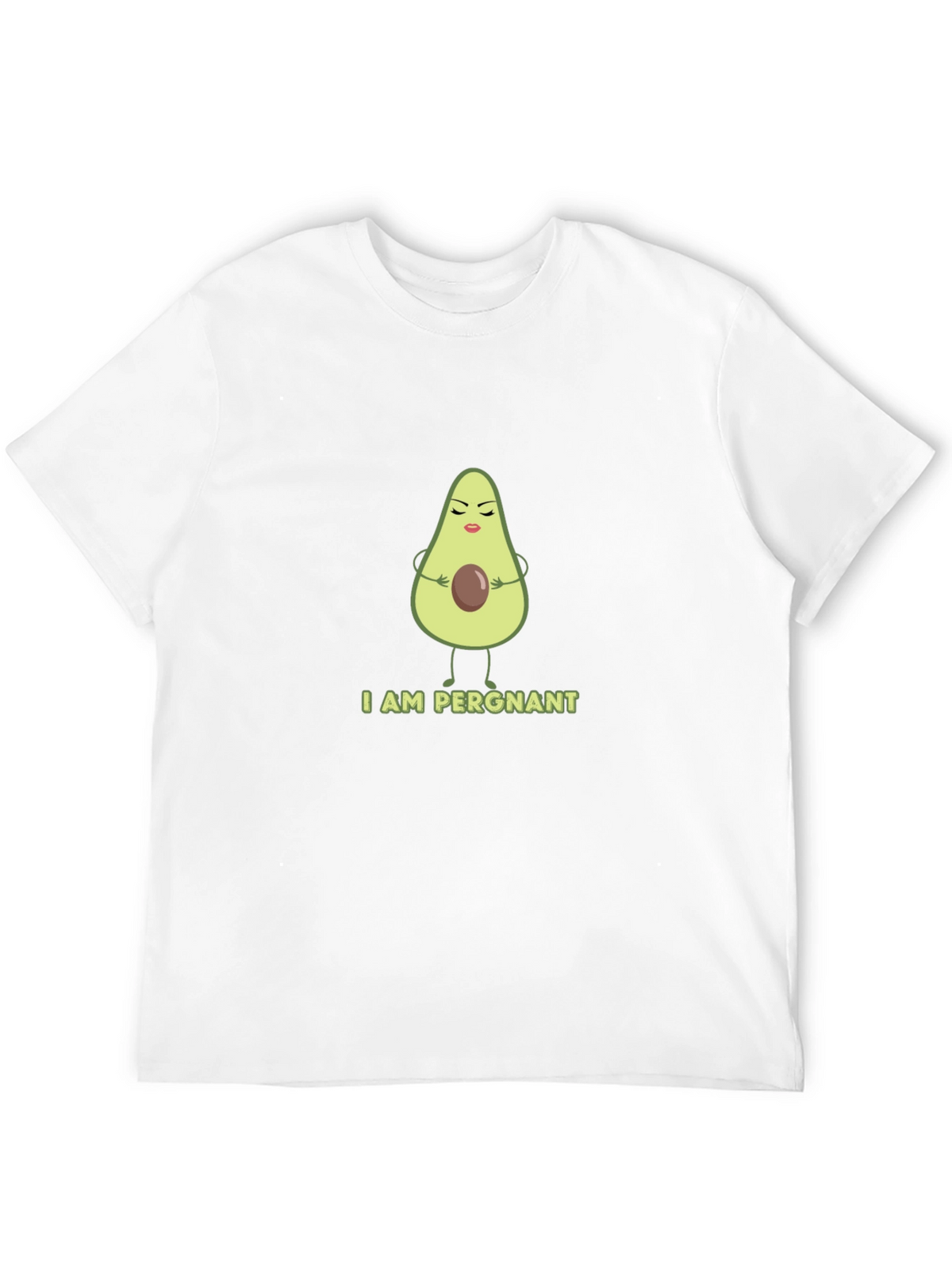 Funny Avocado Pregnancy T-Shirt - I AM PERGNANT Tee