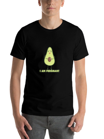 Funny Avocado Pregnancy T-Shirt - I AM PERGNANT Tee
