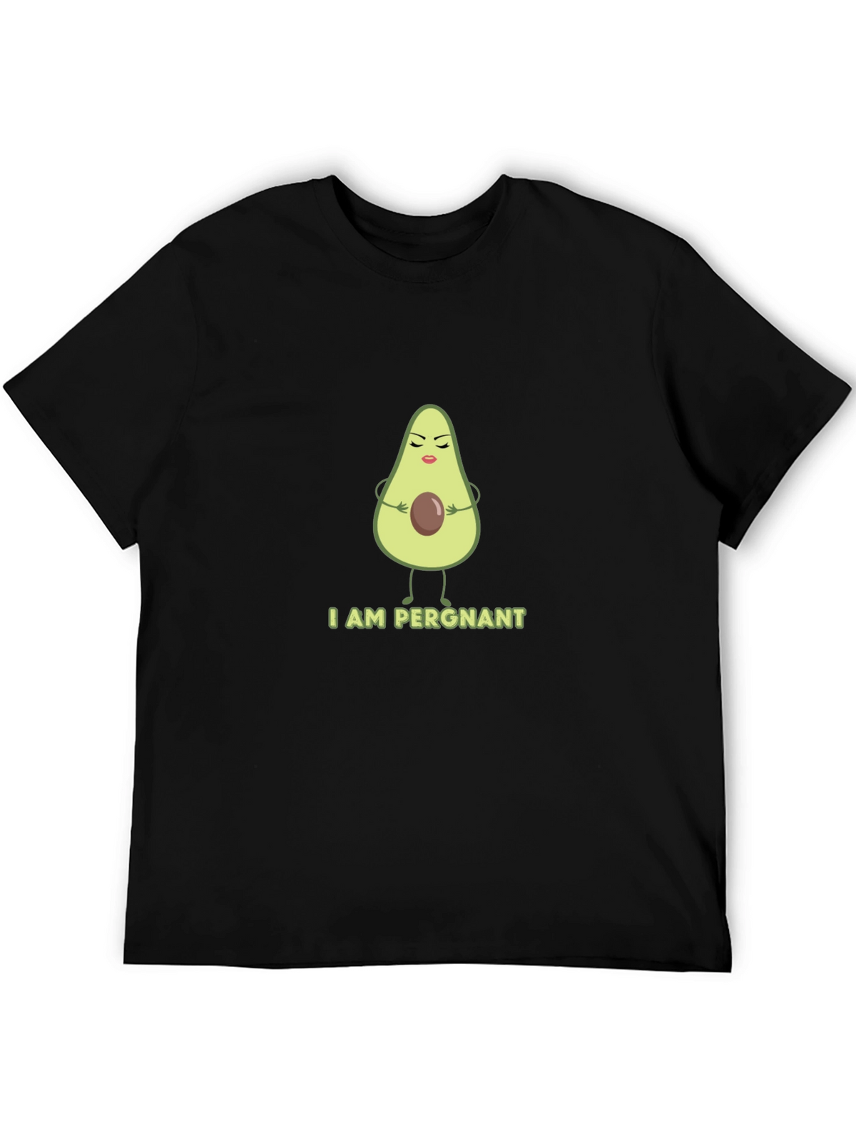 Funny Avocado Pregnancy T-Shirt - I AM PERGNANT Tee