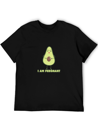 Funny Avocado Pregnancy T-Shirt - I AM PERGNANT Tee