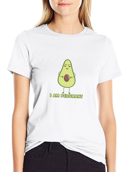 Funny Avocado Pregnancy T-Shirt - I AM PERGNANT Tee