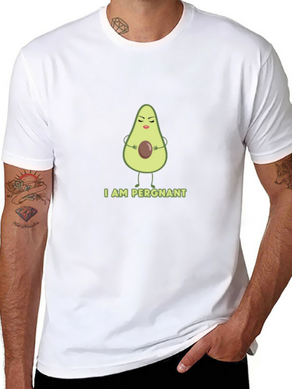 Funny Avocado Pregnancy T-Shirt - I AM PERGNANT Tee
