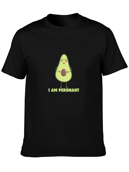 Funny Avocado Pregnancy T-Shirt - I AM PERGNANT Tee