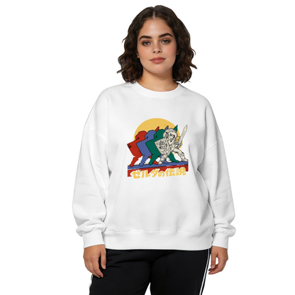 Retro Japanese Style Fantasy Adventure Game Hero Crewneck Sweatshirt