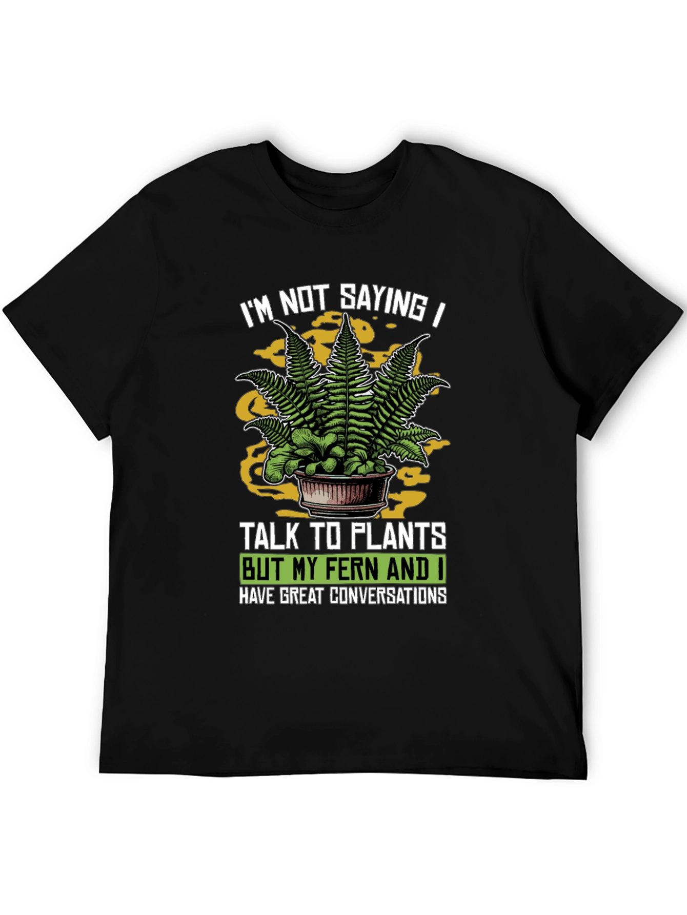 Talk To Plants Fern Graphic Novelty T-Shirt
