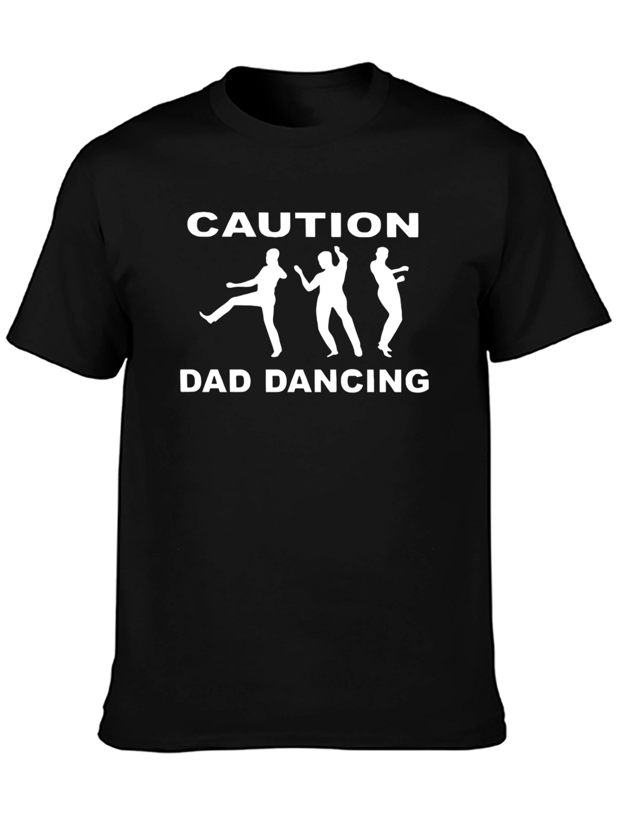 Caution Dad Dancing T-Shirt - Funny Novelty Tee