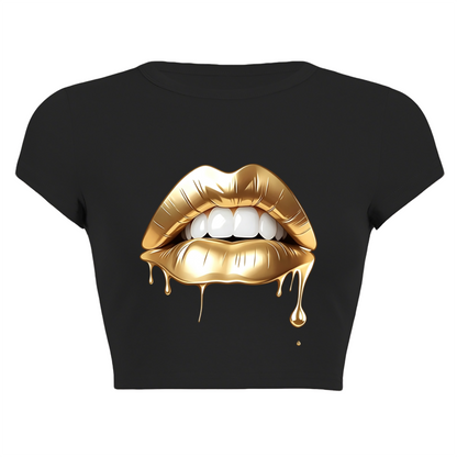 Sassy Ew, People Funny Statement Red Crop Tee