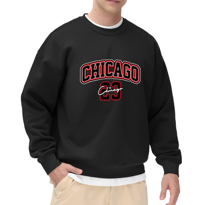 Chicago 23 Basketball Retro Varsity Crewneck Sweatshirt