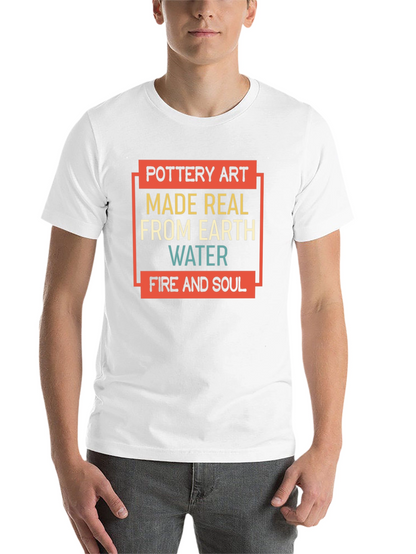 Pottery Art T-Shirt - Earth Water Fire & Soul