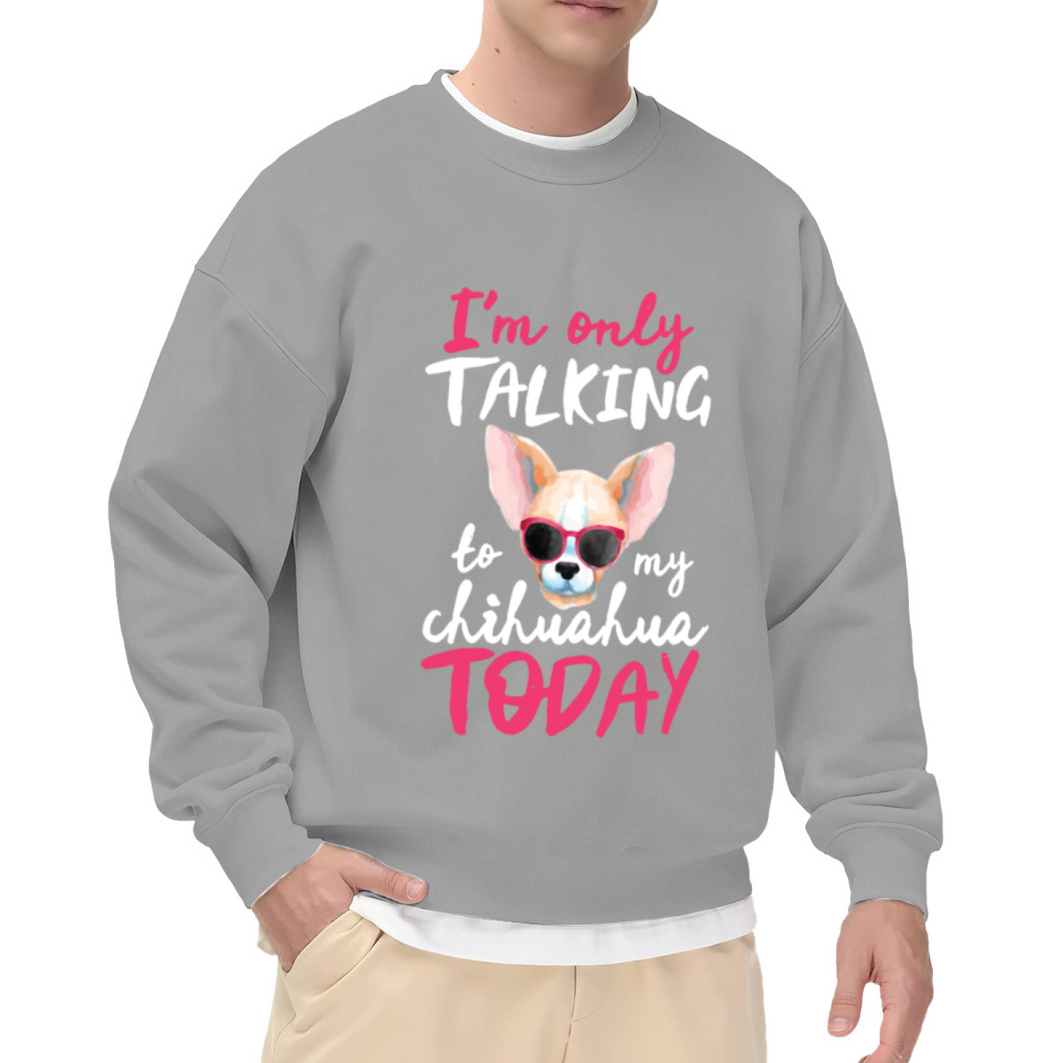 Juicy Cheeseburger Foodie Cartoon Graphic Crewneck Sweatshirt
