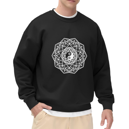 Retro Sunset Camping Adventure Mountain Graphic Crewneck Sweatshirt