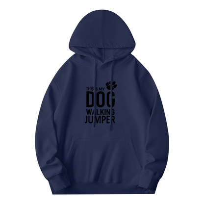 Dog Walking Theme Statement Graphic Hoodie