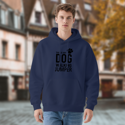 Dog Walking Theme Statement Graphic Hoodie