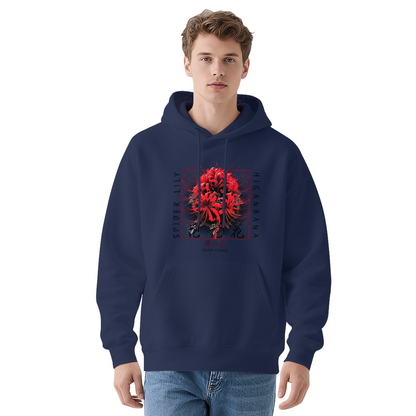 Mysterious Red Spider Lily Art White Hoodie